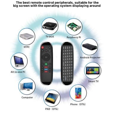 M6 Trådlös Tangentbord & mus Fjärrkontroll för Laptop PC Android TV Box