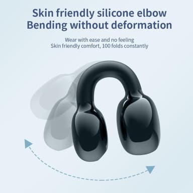 Clip-On enöra Bluetooth headset Stereo trådlös hörlur
