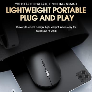 T-WOLF X2 Uppladdningsbar 2,4G+Bluetooth trådlös mus dator pc