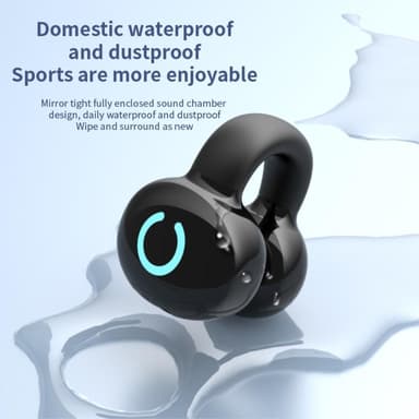 Clip-On enöra Bluetooth headset Stereo trådlös hörlur