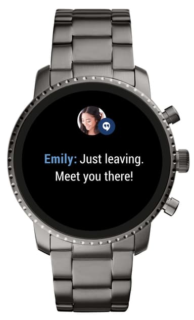 Fossil Q Explorist Gen. 4 smartwatch (rökfärg)