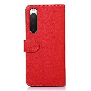 KHAZNEH Sony Xperia 10 V Plånboksfodral Röd/Svart