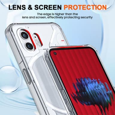 För Nothing Phone (2) TPU + Akryl Anti-dropp Fodral Skal