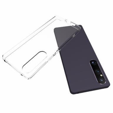 Till Sony Xperia 1 V Slimmat TPU skal Transparant