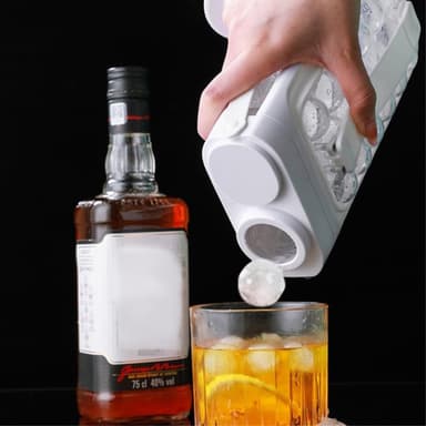 2 i 1 Ice Ball Maker flaska Rund Is form isbitar tiktok-succen