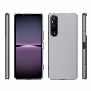 Till Sony Xperia 1 V Slimmat TPU skal Transparant