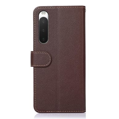KHAZNEH Sony Xperia 10 V Plånboksfodral Brun/Blå