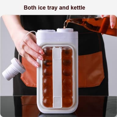 2 i 1 Ice Ball Maker flaska Rund Is form isbitar tiktok-succen