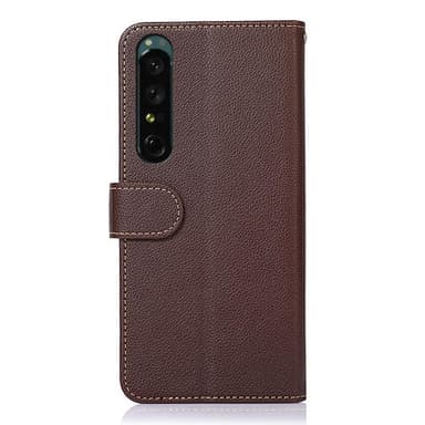 KHAZNEH Sony Xperia 1 V Plånboksfodral Brun/Blå
