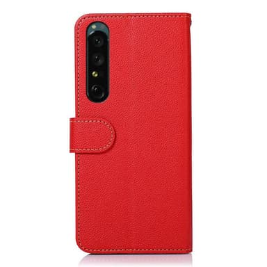 KHAZNEH Sony Xperia 1 V Plånboksfodral Röd/Svart