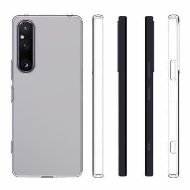 Till Sony Xperia 1 V Slimmat TPU skal Transparant
