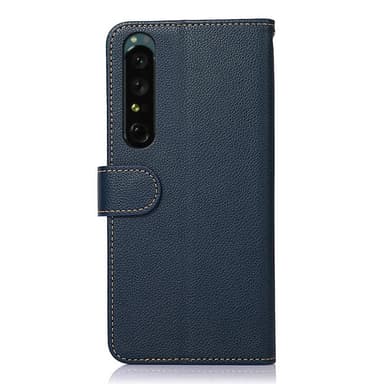 KHAZNEH Sony Xperia 1 V Plånboksfodral Blå/Brun