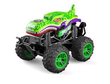 Dinosaur - Stuntbil med ljus. musik. rök - Grön