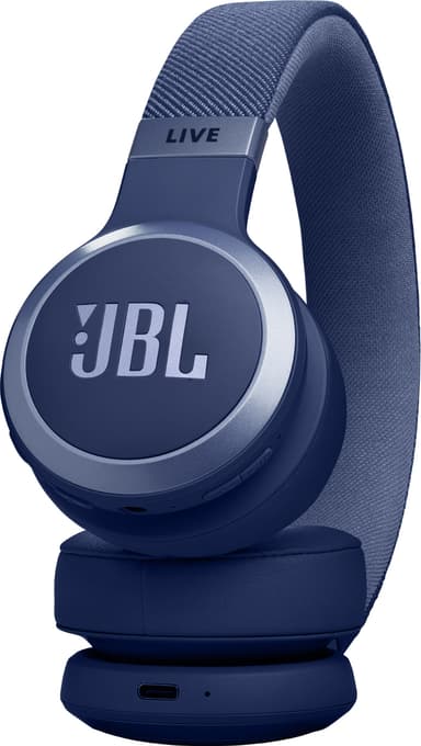 JBL Live 670NC trådlösa on-ear-hörlurar (blåa)