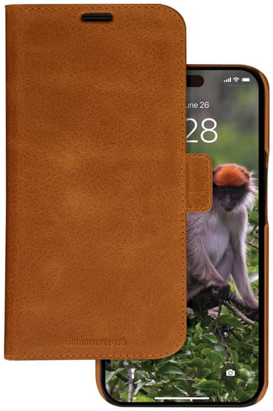 Dbramante1928 Lynge iPhone 15 Pro Max plånboksfodral (brunt)