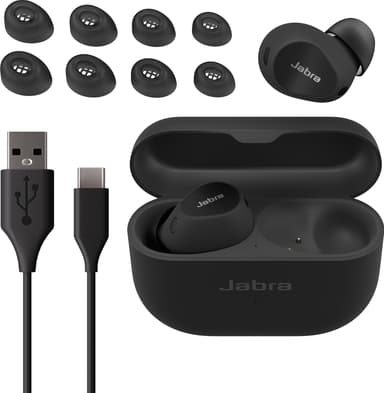 Jabra Elite 10 true wireless in-ear hörlurar (blanksvart)