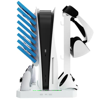 PS VR2 & PS5 laddstation kylställ Vit