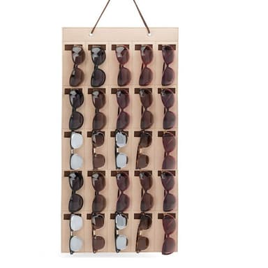 Vägghängd glasögonförvaring Beige 70x40 cm