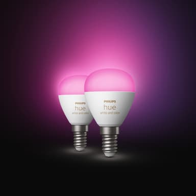 Philips Hue Luster LED-lampa WCA 5,1 W P45 E14 2 st