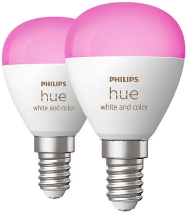 Philips Hue Luster LED-lampa WCA 5,1 W P45 E14 2 st