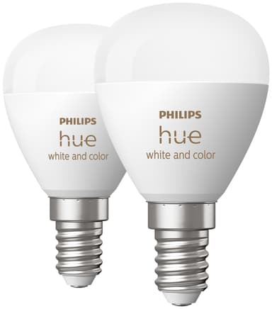 Philips Hue Luster LED-lampa WCA 5,1 W P45 E14 2 st