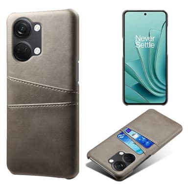 SKALO OnePlus Nord 3 5G / Ace 2V PU-Läder Korthållare Skal - Grå