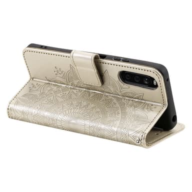 SKALO Sony Xperia 10 V Mandala Plånboksfodral - Guld