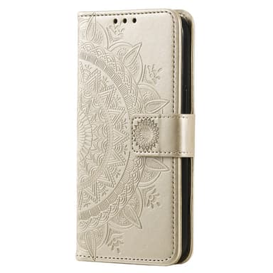 SKALO Sony Xperia 10 V Mandala Plånboksfodral - Guld