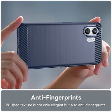 SKALO Nothing Phone (2) Armor Carbon Stöttåligt TPU-skal - Blå