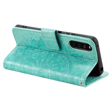 SKALO Sony Xperia 10 V Mandala Plånboksfodral - Turkos