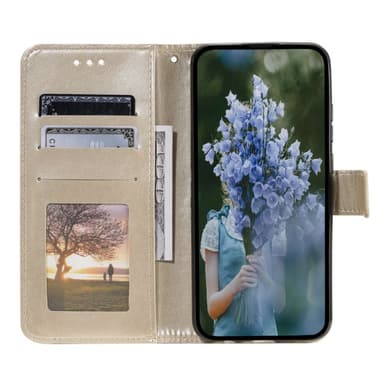SKALO Sony Xperia 10 V Mandala Plånboksfodral - Guld