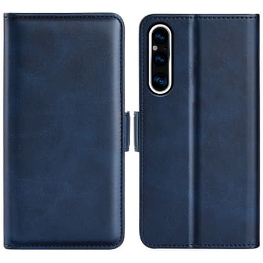SKALO Sony Xperia 1 V Premium Plånboksfodral - Blå