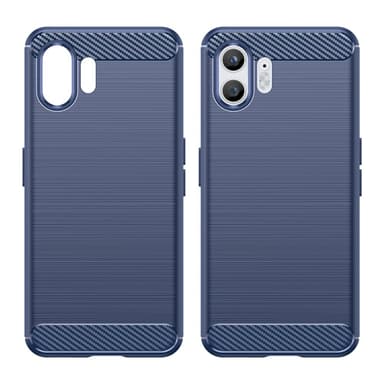 SKALO Nothing Phone (2) Armor Carbon Stöttåligt TPU-skal - Blå