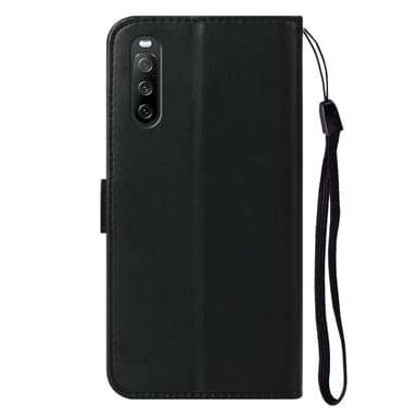 SKALO Sony Xperia 10 V Plånboksfodral i PU-Läder - Svart