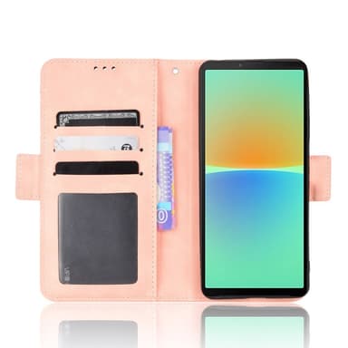 SKALO Sony Xperia 10 V 6-FACK Plånboksfodral - Rosa