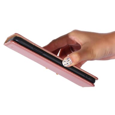 SKALO Motorola Edge 30 5G Plånboksfodral i PU-Läder - Roséguld