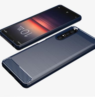 Stöttåligt Armor Carbon TPU-skal Sony Xperia 1 II - Grå