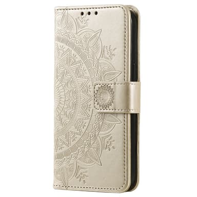 SKALO Samsung Xcover6 Pro 5G Mandala Plånboksfodral - Guld