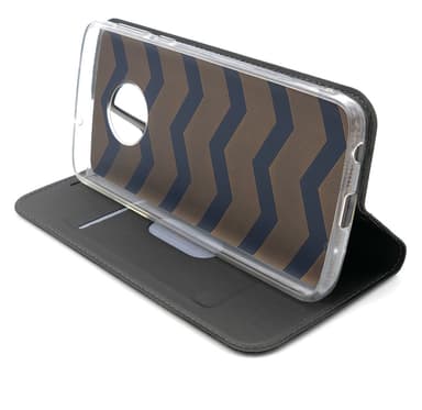 Plånboksfodral Ultratunn design Moto G6 Plus - Guld