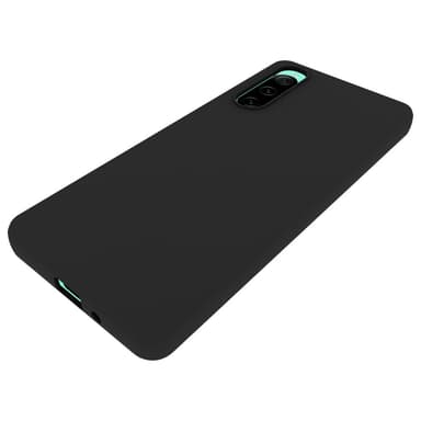 SKALO Sony Xperia 10 V Mattsvart Ultratunn TPU-Skal
