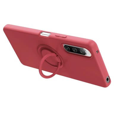 SKALO Sony Xperia 10 V Ultratunn Silikonskal Med Ring - Orange
