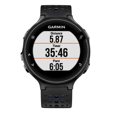 Garmin Forerunner 235 träningsklocka (svart/blå)
