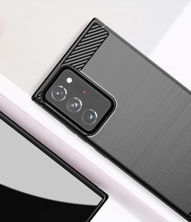 Stöttåligt Armor Carbon TPU-skal Samsung Note 20 Ultra - Blå