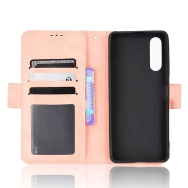 SKALO Sony Xperia 10 V 6-FACK Plånboksfodral - Rosa