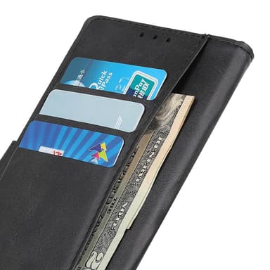 SKALO OnePlus 10T 5G Plånboksfodral i PU-Läder - Svart