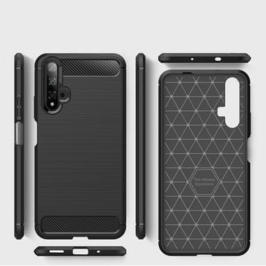 Stöttåligt Armor Carbon TPU-skal Huawei Nova 5T - Grå