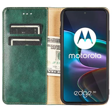 SKALO Motorola Edge 30 5G Plånboksfodral i PU-Läder - Roséguld