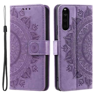 SKALO Sony Xperia 10 V Mandala Plånboksfodral - Lila