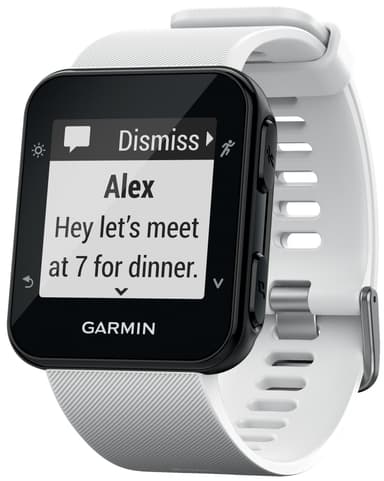 Garmin Forerunner 35 GPS träningsklocka (vit)