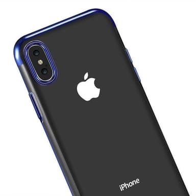 Design TPU-skal Electro Plating till iPhone Xs Max - fler färger - Svart